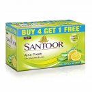5 X Santoor Aloe Fresh Soap With Aloe Vera and Lime Bar125gm Each | FREE SHIP