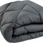Double Bed Reversible Comforters, Fabric Cotton 300 GSM, Teal & Light Grey
