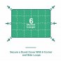 Double Bed Reversible Comforters, Fabric Cotton 300 GSM, Teal & Light Grey