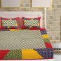 Multicolor Double Size Bedsheet with 2 Pillow Covers Cotton 144TC | FREE SHIPP