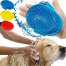 Puppies Pet Shampoo Brush Soothing Massage Rubber Bristles Comb for Dogs & Cat