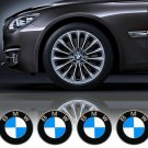 4pcs 70mm Decal Badge Emblem Stickers Fits BMW Wheel Centre Hub Caps