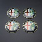 4pcs 56mm Decal Badge Emblem Stickers Fits ALFA ROMEO Wheel Centre Hub Caps