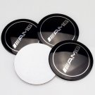 4pcs 56mm Decal Badge Emblem Stickers Fits AMG Wheel Centre Hub Caps