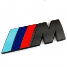 1pc Badge Sticker BMW Decal ABS Plastic M Sport Emblem Boot Badge Black