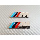2Pcs BMW Decal METAL M Sport Wing Fender Emblem Boot Badge Chrome