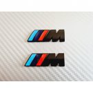 2Pcs BMW Decal METAL M Sport Wing Fender Emblem Boot Badge Black