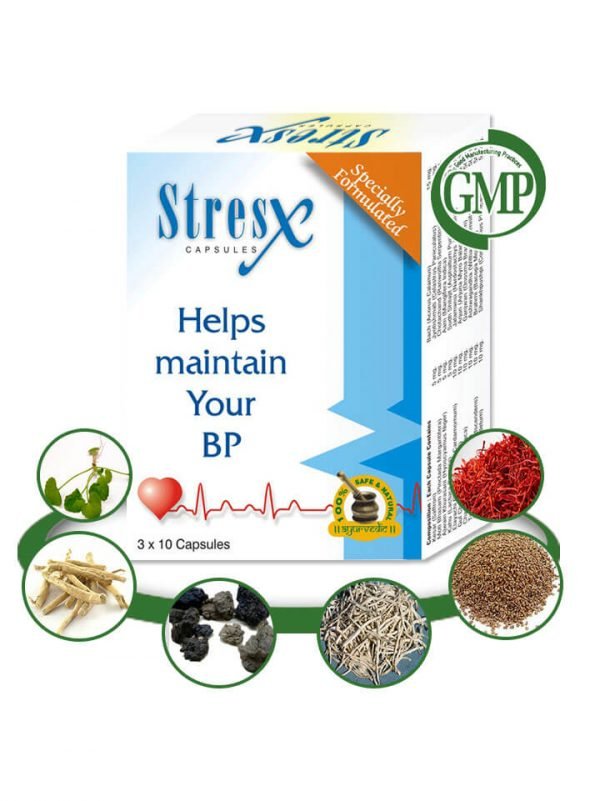 Ayurvedic Herbal High Blood Pressure Capsules - 120 Caps Per Pack