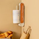 3 In1 Food Keeper Wrap Dispenser Storage Hang Holder Multifunctional Cling Film Cutter Slide