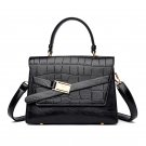 Large Capacity Leather Handbag Purses Fashion Stone Pattern Shoulder Crossbody