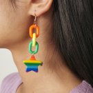 Color Star Tassel Earrings
