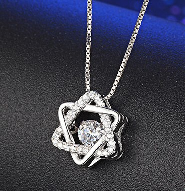 Six Star Necklace Diamond Pendant Jewelry