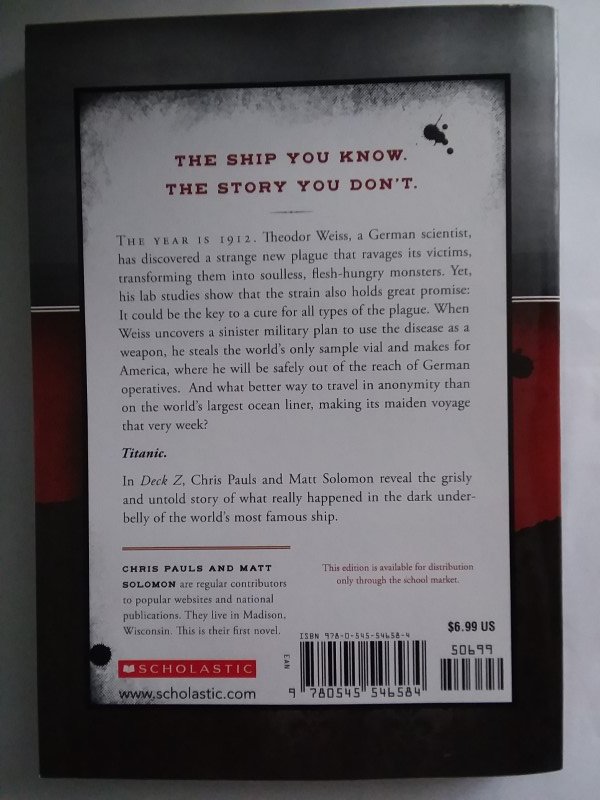 Deck Z the Titanic Unsinkable. Undead. by Chris Pauls and Matt Solomon