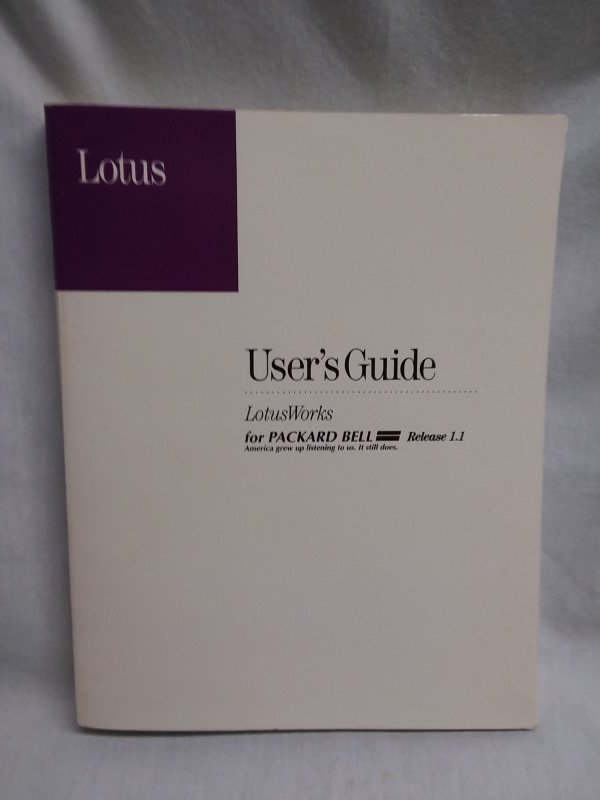 Lotus User's Guide - LotusWorks- Packard Bell Release 1.1