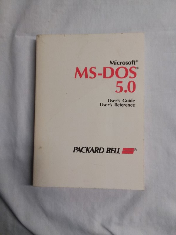 Microsoft MS-DOS 5.0 User's Guide User's Reference (Packard Bell)