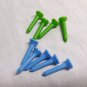 Plastic pegs 5 blue 4 green