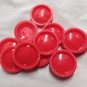Red checkers plastic pieces 12