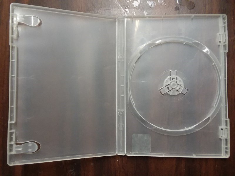 DVD storage case clear plastic