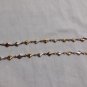 Two-tone diamond pattern bracelets 7 inch gold silver