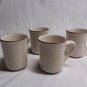 Coffee Cups Set of 4 Brown Speckled 8 ounce Diner Restaurant style