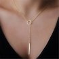 Personalized Simple Metal Ring Short Necklace Female Clavicle Chain