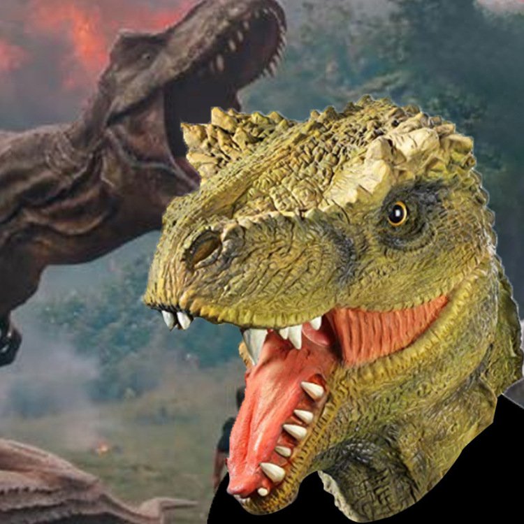 Cartoon Animal Tyrannosaurus Head Set Atmosphere Props