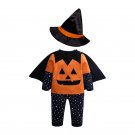 Halloween Pumpkin Set Baby Long Sleeve Trousers Hat