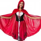 Halloween Skull Print Witch Long Vampire Queen Dress Costume