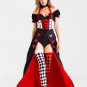 Queen Of Hearts Queen Dress Uniform Halloween Costume
