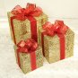Christmas wrought iron gift box three-piece set