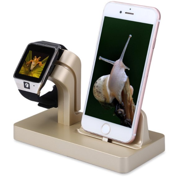 2 In 1 Charging Dock Station Desktop Cradle Phone Stand for iPhone