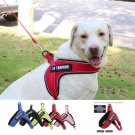 Custom Breathable Harness Vest for Dog with Reflective Strip and Metal Buckle