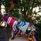 Hand Crafted Wire/Fabric Elephant NYAE06