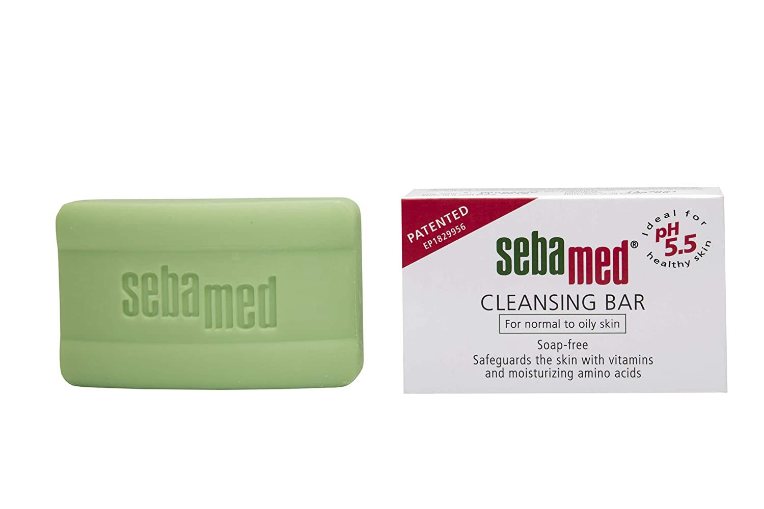 SebaMed Cleansing Bar Soap-Free for Normal to Oily Skin, 100gm