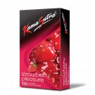 KamaSutra Strawberry Pleasure Flavoured Condoms Pack of 10, happy romance