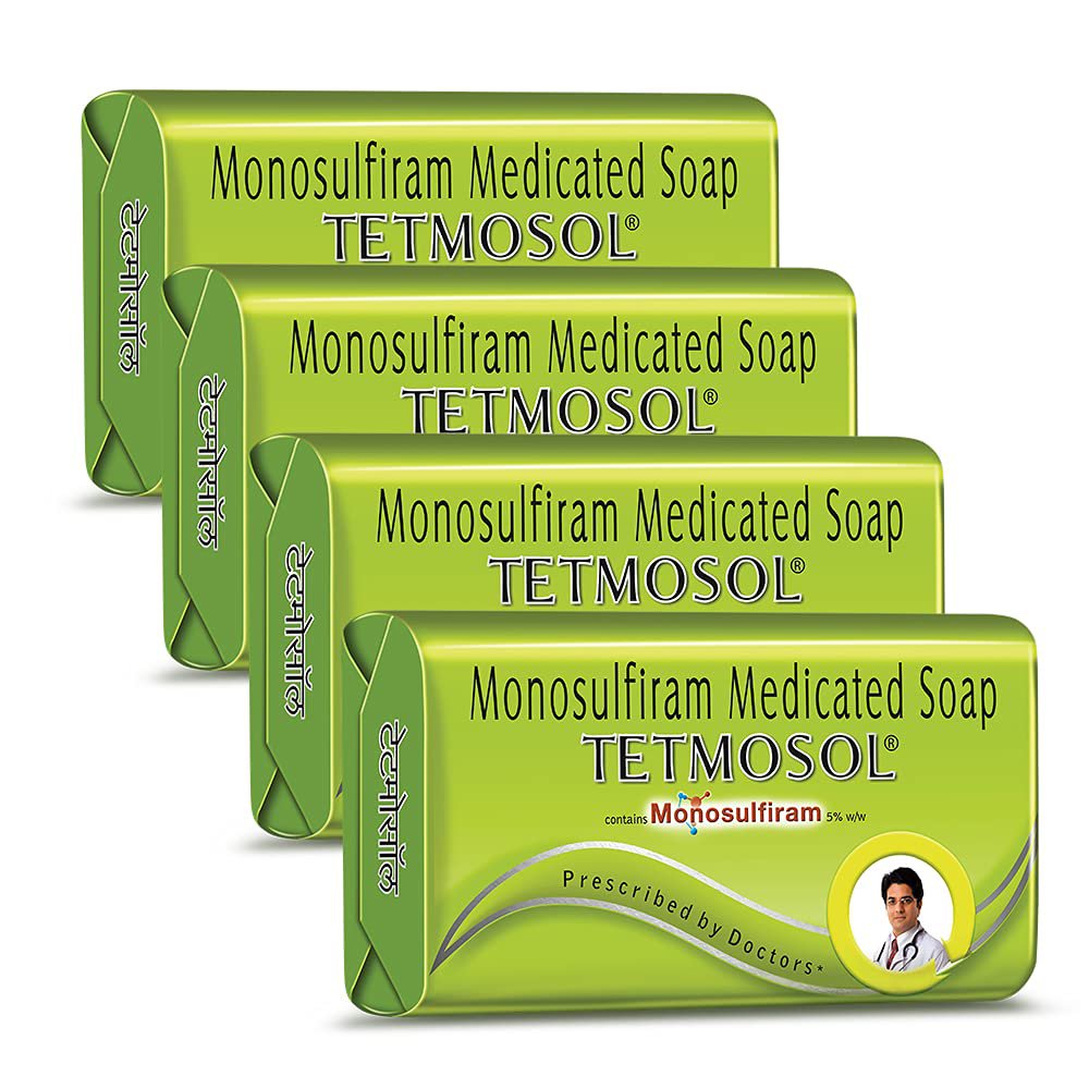 Tetmosol Medicated Soap- fights skin infections, itching soap 100 gm Pack of 4