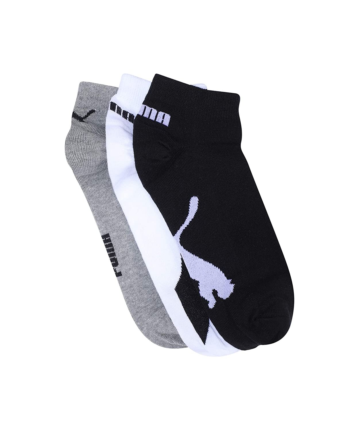 Puma socks ankle lenght white ,grey ,black , colour pack of 3
