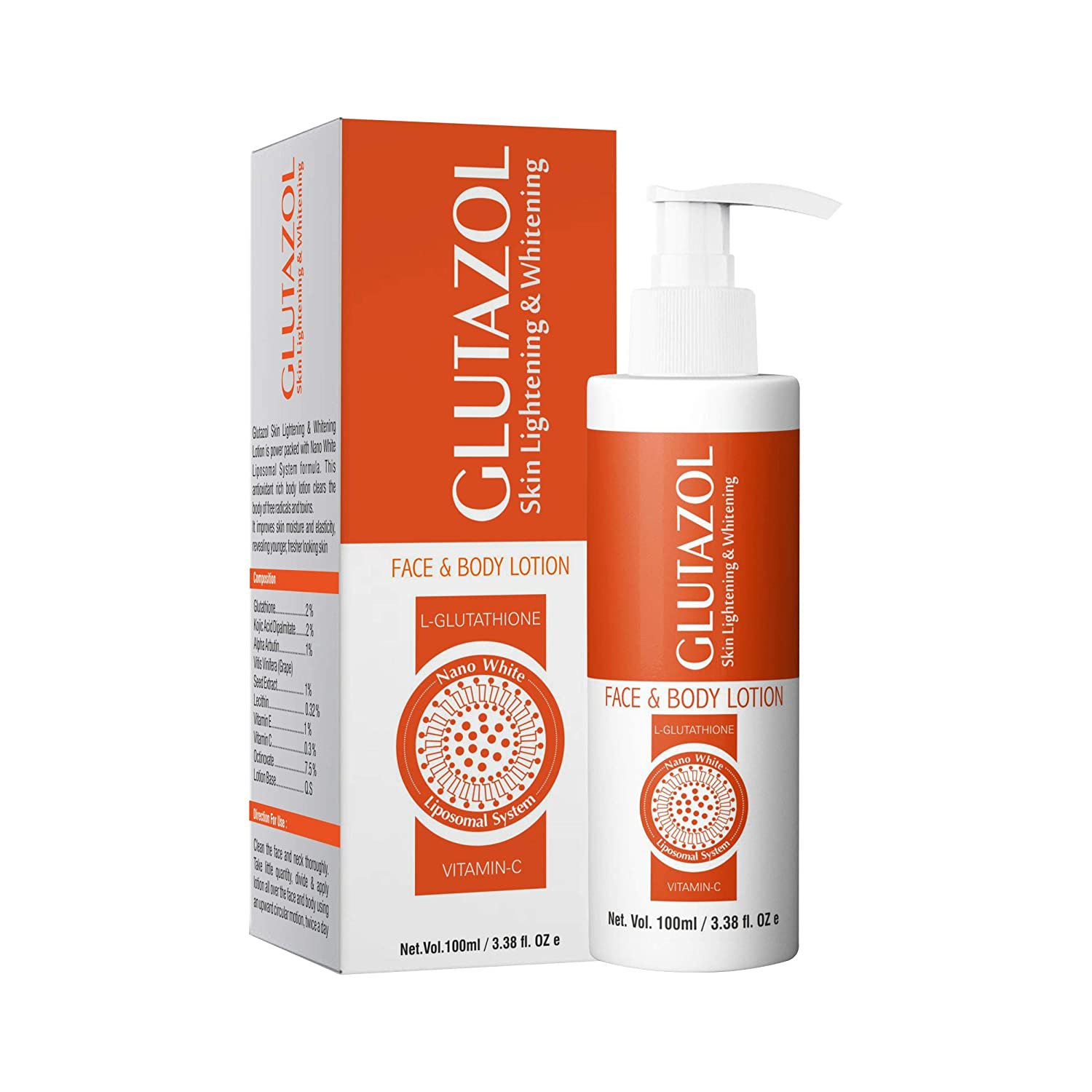 Treeology Glutazol Skin  Lotion with Glutathione, Kojic Acid & Vitamin C 100 ML