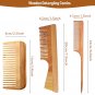 Neem wooden comb set | Kachi neem comb hair comb set for Women & Men