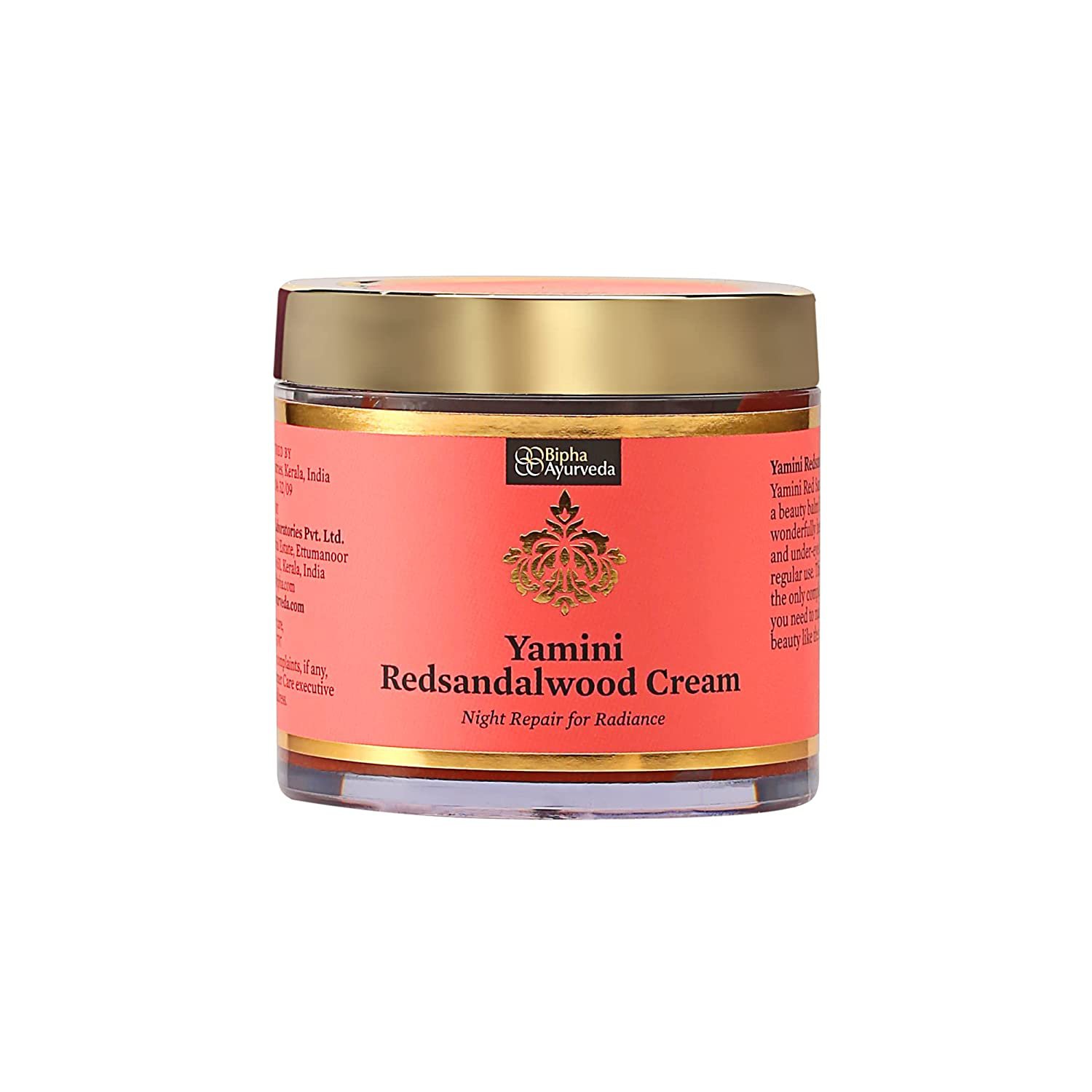 Face Night Cream with Vitamin E, Red sandalwood oil, Virgin coconut, Almond and Lavender Oil