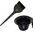 Ear Lobe & Accessories Hair Colour Bowl with Brush, Black