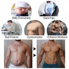 Mens Waist Trainer Vest Slimming Body Shaper Compression Shirt Workout