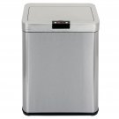 13Gallon/50L Inductive Touchless Full-automatic Fingerprint-resistant Garbage Trash Can Silver
