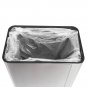 13Gallon/50L Inductive Touchless Full-automatic Fingerprint-resistant Garbage Trash Can Silver