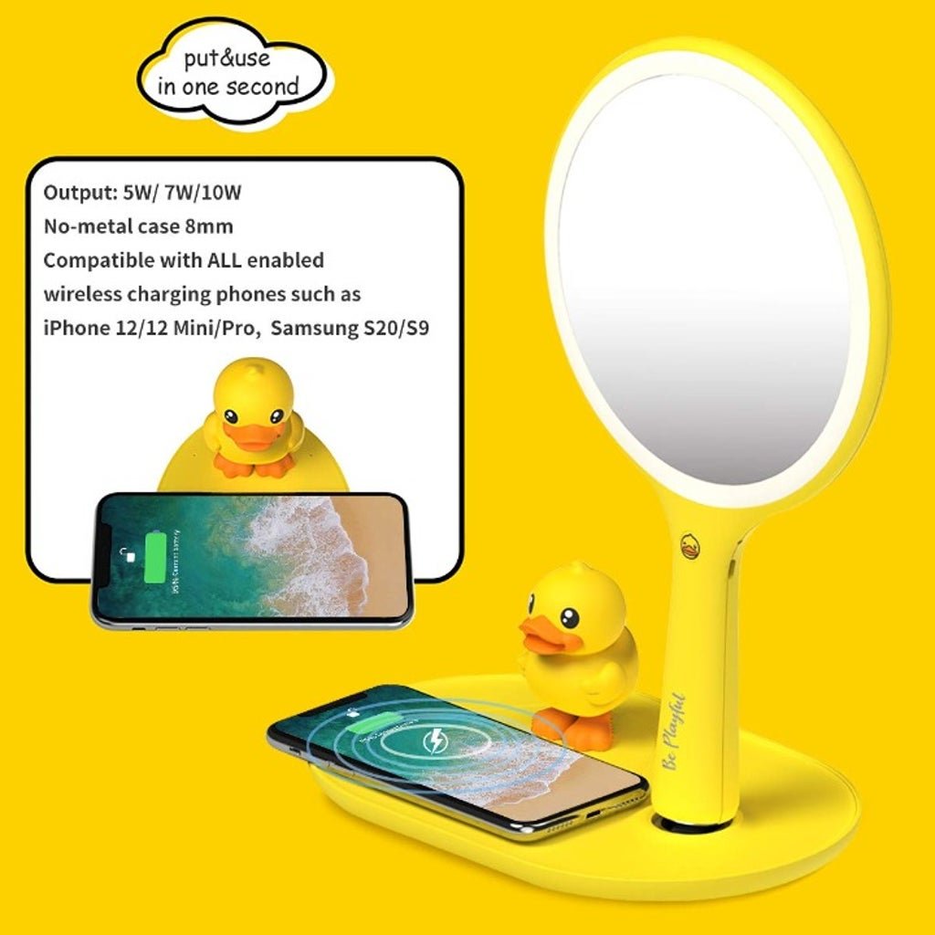 Makeup Mirror Vanity Mirror with Wireless Charger for Phone