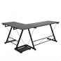 Home Office Corner Desk Computer Table Steel Wood Study Desk Placed Keyboard