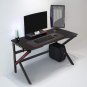 Gaming Desk 47.2 inches Home Office Computer Table, Black Gamer Workstation