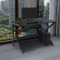 Gaming Desk 47.2 inches Home Office Computer Table, Black Gamer Workstation