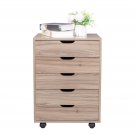 Five Drawers MDF With PVC Wooden File Cabinet Gary