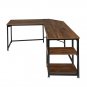 FCH Particleboard with Triamine L-type 138cm Corner Computer Desk